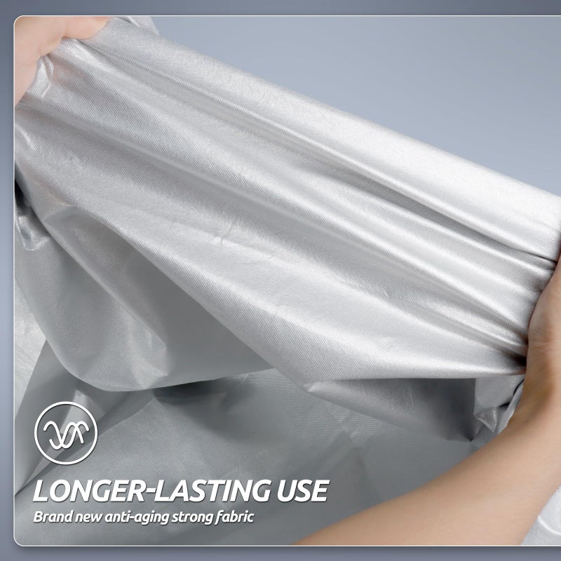 Migaven Car Cover Custom Fit for Model Y Car Cover 2020-2024, Migaven Waterproof Full Exterior Cover Sun Rain Protection with Door Zipper and Cotton Lining - Image 5
